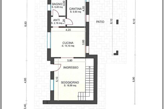 CAVARZERE: 135B: VILLA SINGOLA DI PROSSIMA COSTRUZIONE